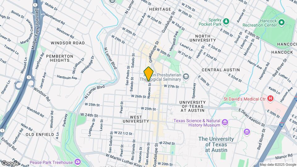 2714 Nueces St Map and Location Details