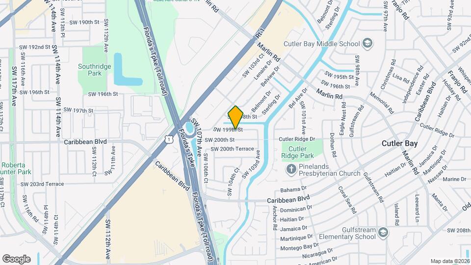 10430 SW 199th St Map and Location Details