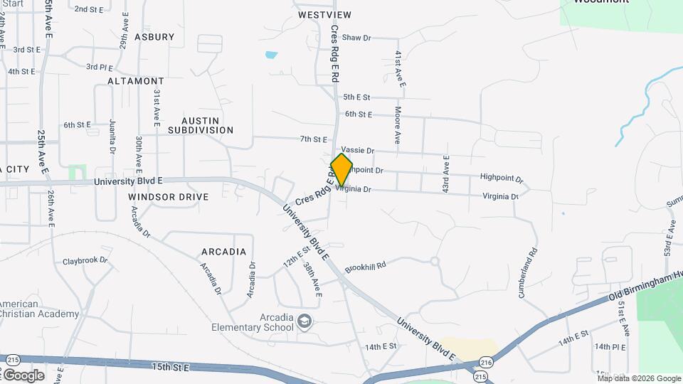 3905 Virginia Dr Map and Location Details