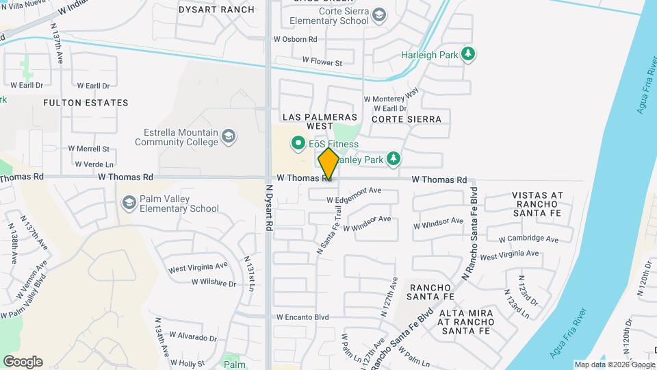 12814 W La Reata Ave Map and Location Details