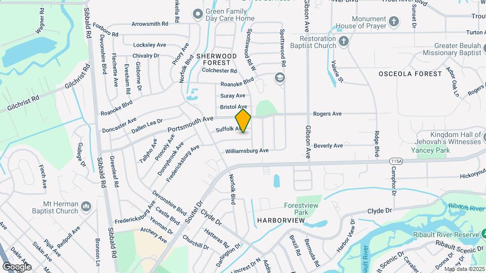 4619 Fredericksburg Ave Map and Location Details