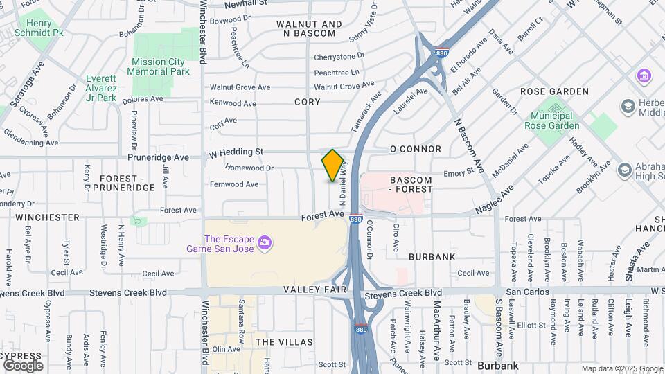 652 N Genevieve Ln Map and Location Details