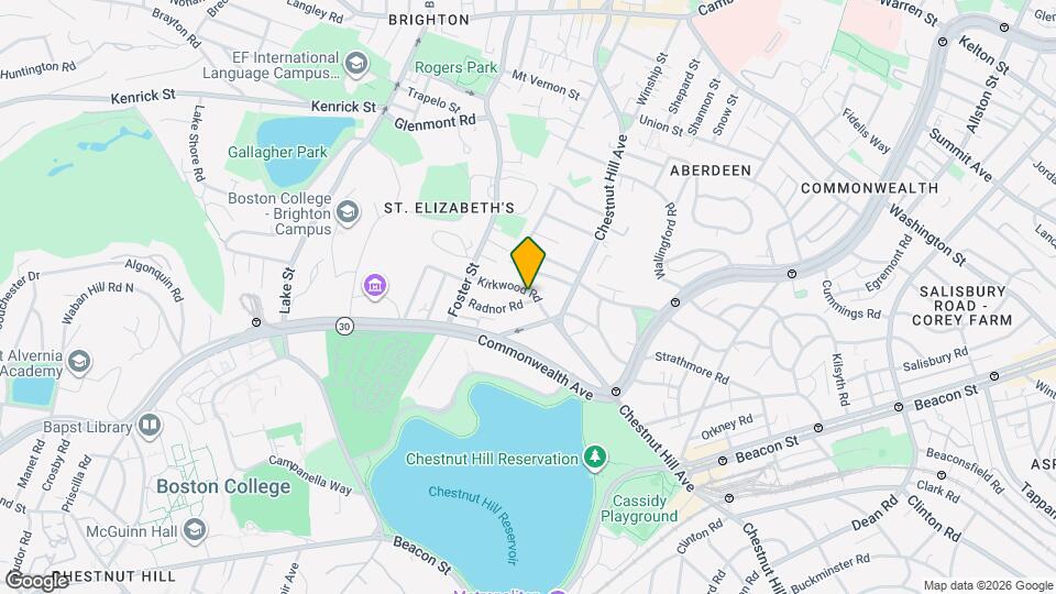 50 Radnor Rd, Unit 1A Mapa y Detalles de la Ubicación