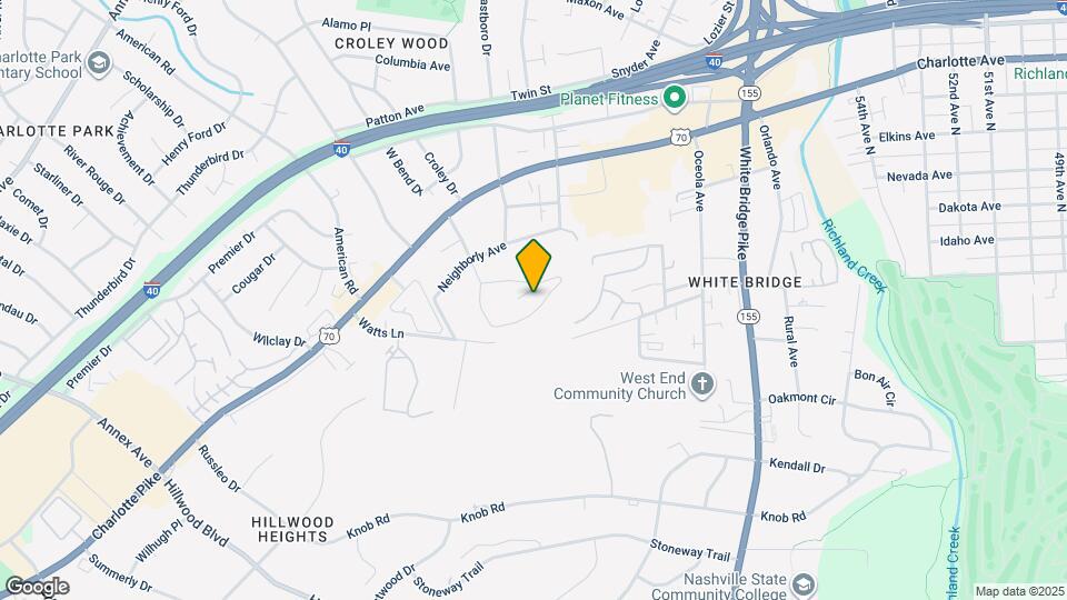 6114 Hill Cir Dr Map and Location Details