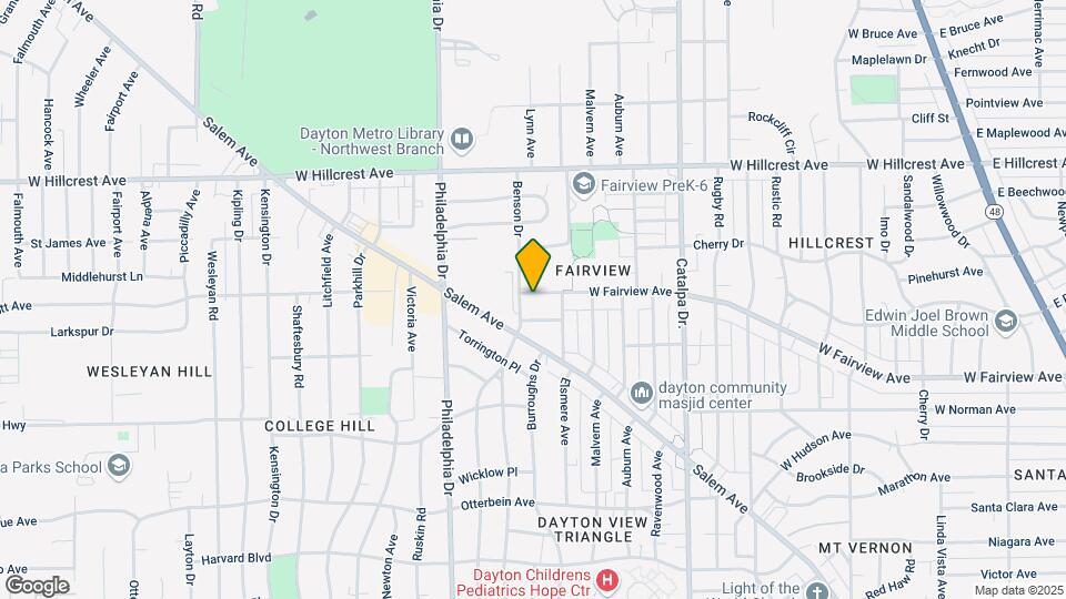 1328 W Fairview Ave Map and Location Details