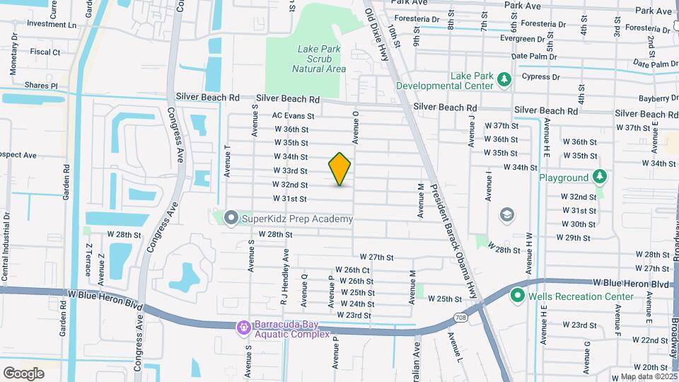 1341 W 32nd St Map and Location Details