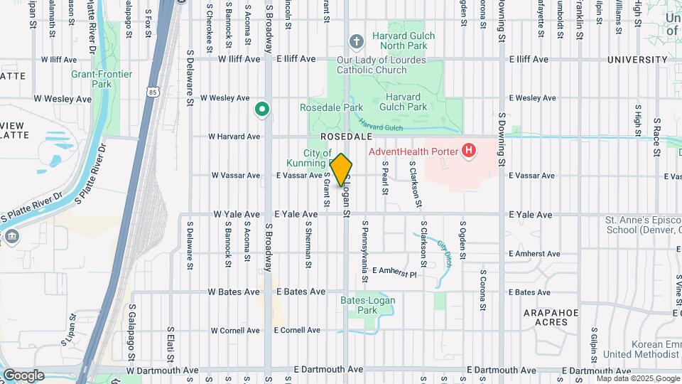 2653 S Logan St, Unit 2653 Map and Location Details