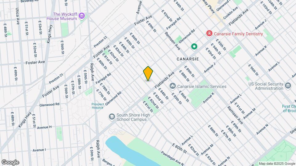 745 E 83rd St Map and Location Details