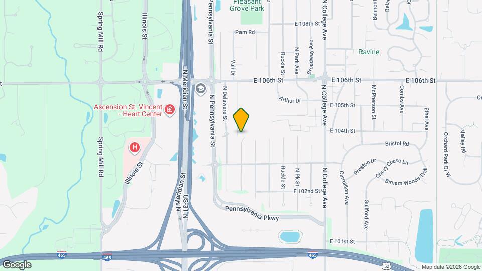 10505 N Washington Blvd Map and Location Details