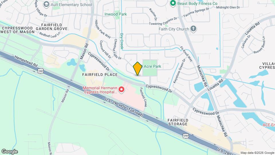 14815 Carolina Falls Ln Map and Location Details