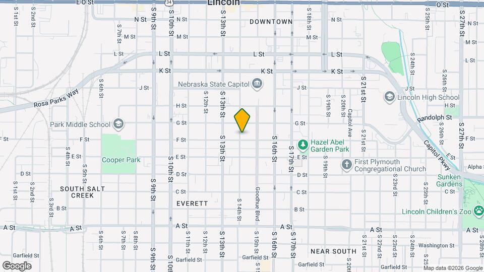 1400 F St Map and Location Details