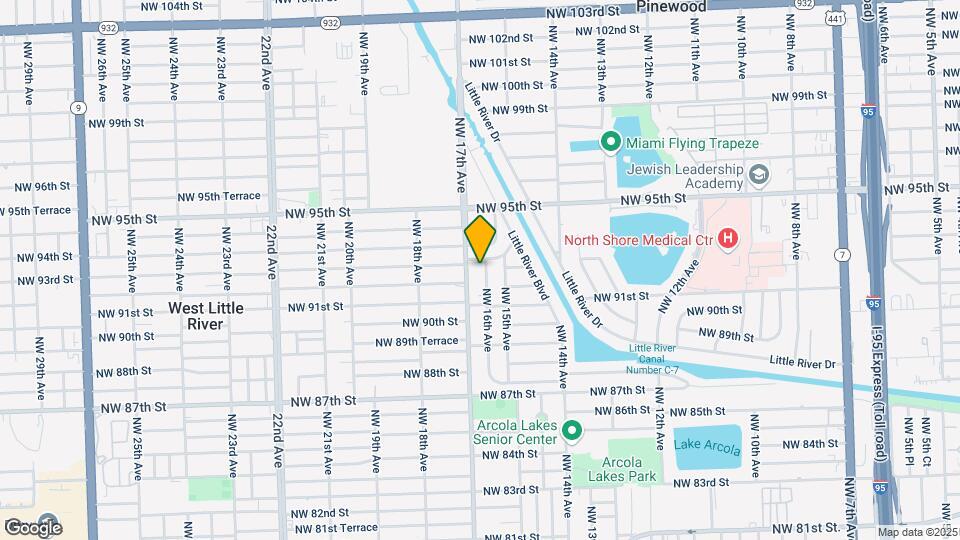 9230 NW 16th Ave Map and Location Details