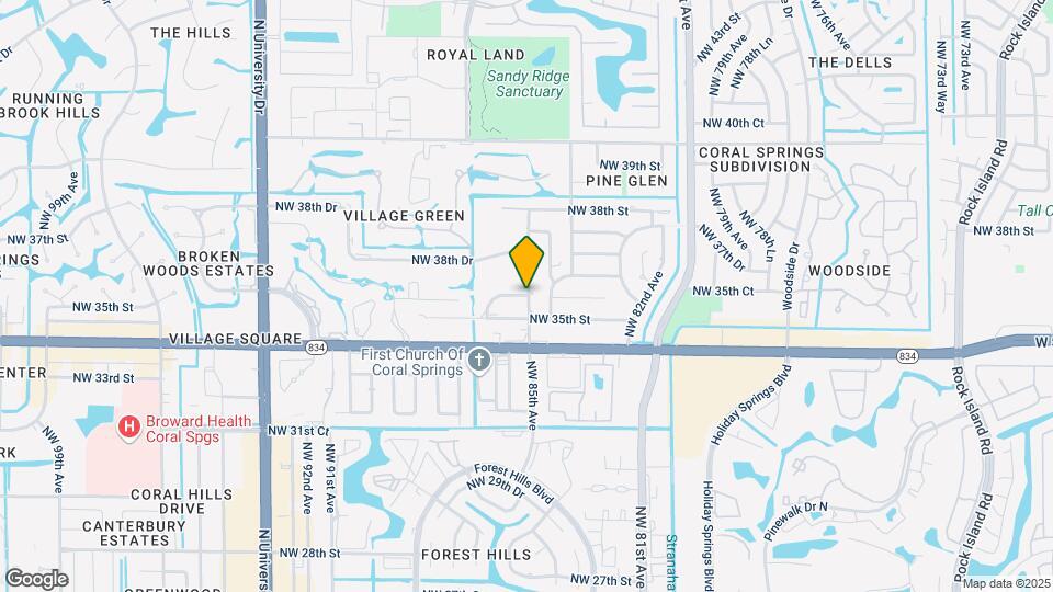 8508 NW 35th Ct Map and Location Details