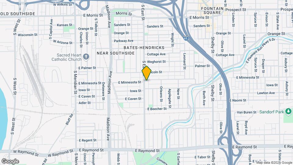 1705 S East St, Unit 1707 Map and Location Details