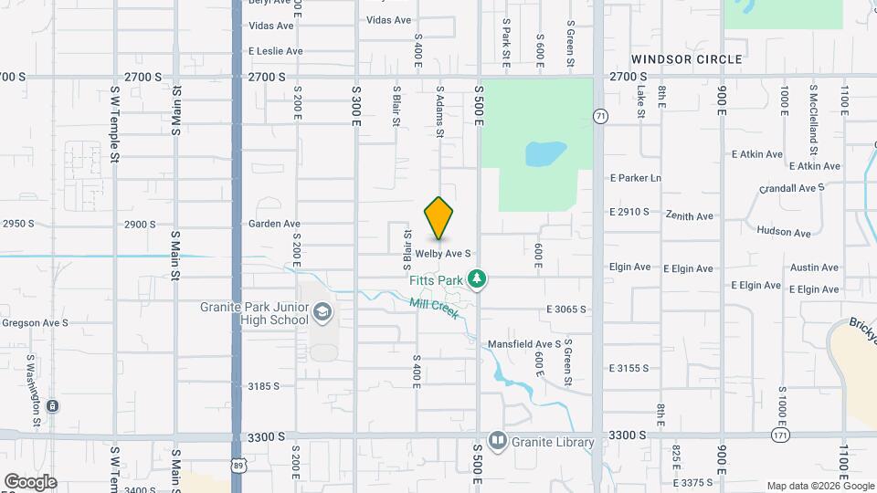 2960 S Adams St, Unit #S Mapa y Detalles de la Ubicación