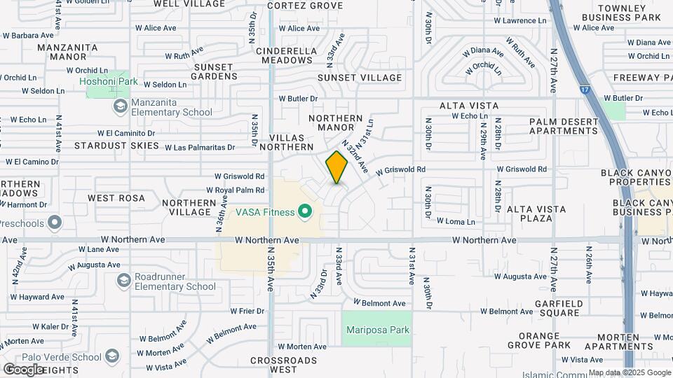 8125 N 33rd Dr Mapa y Detalles de la Ubicación