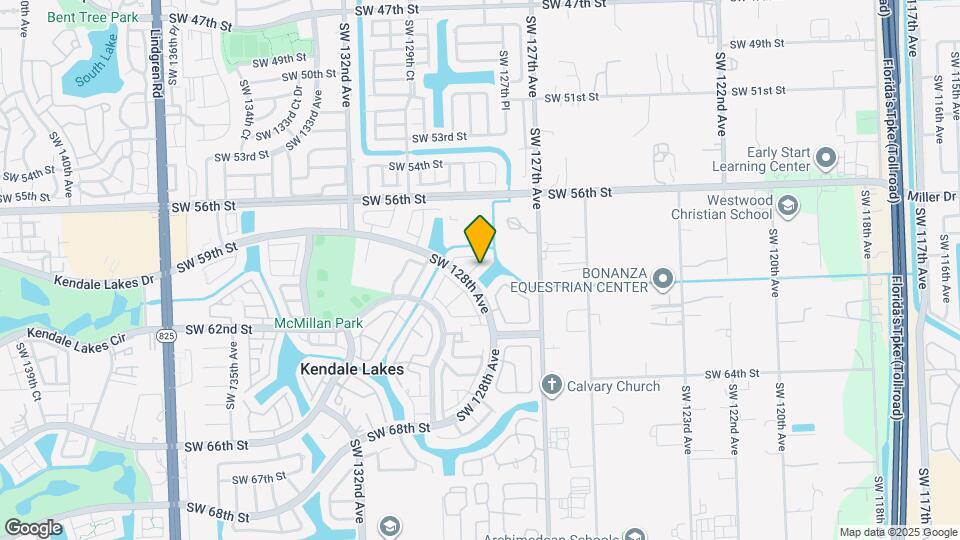 5855 SW 128th Ct Map and Location Details