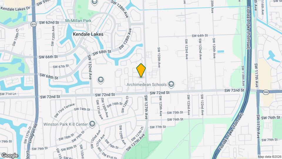 12713 SW 70th Ln Map and Location Details