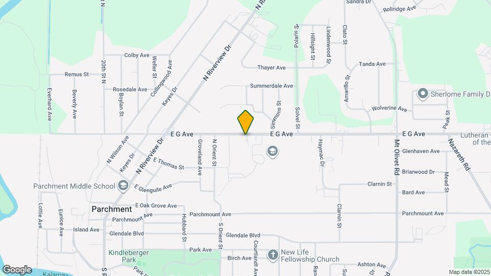 1700 E G Ave Map and Location Details