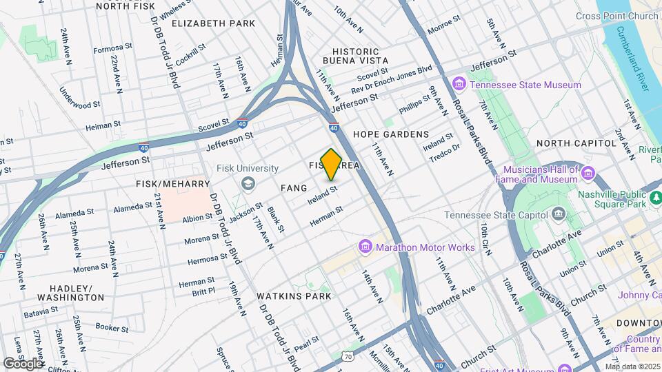 1304 Ireland St Map and Location Details