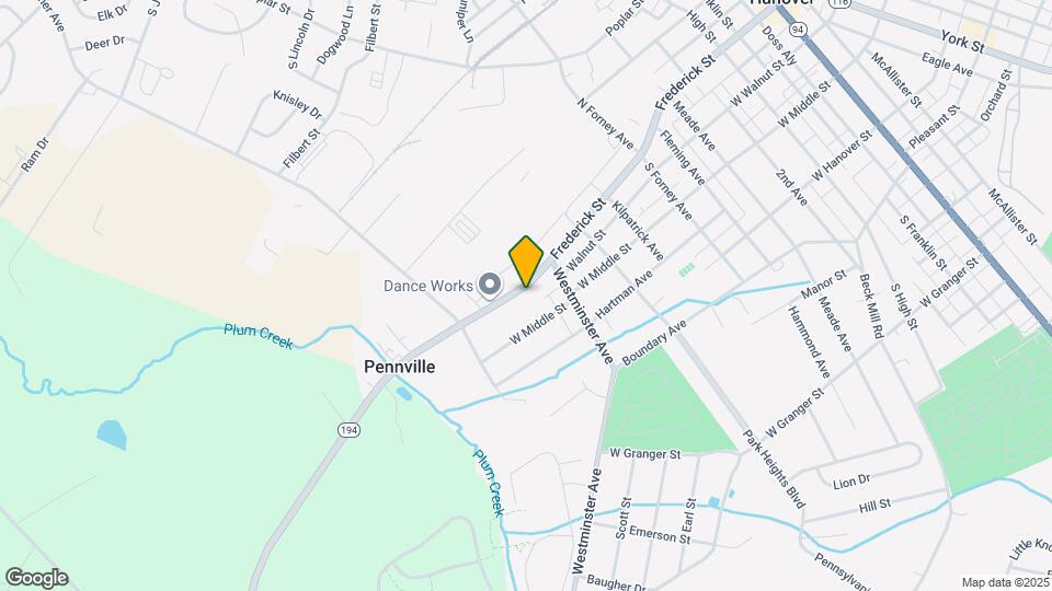 620 Frederick St Map and Location Details