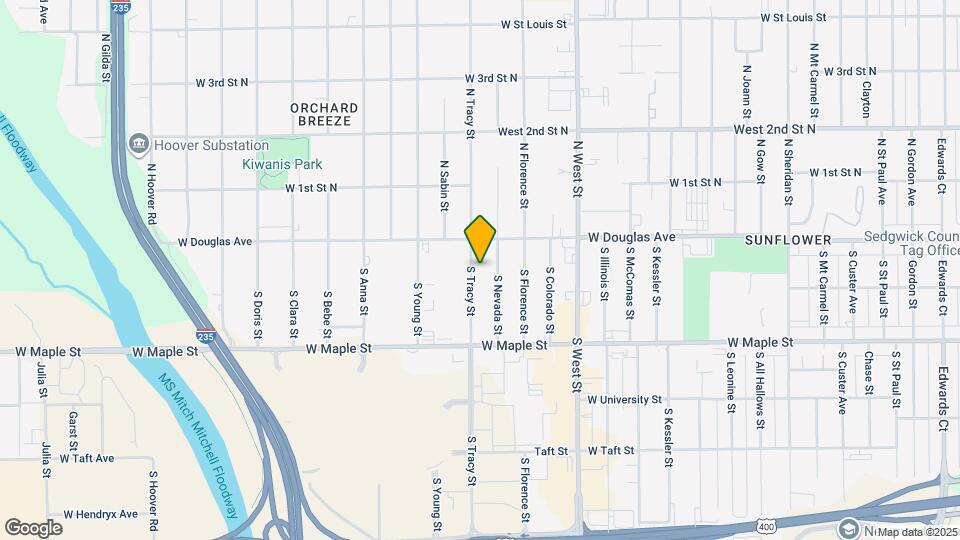 136 S Tracy St Map and Location Details
