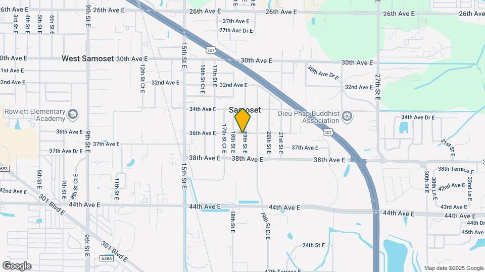 3608 19th St E Map and Location Details