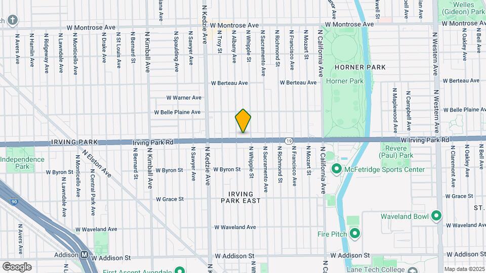 3046 W Irving Park Rd Mapa y Detalles de la Ubicación