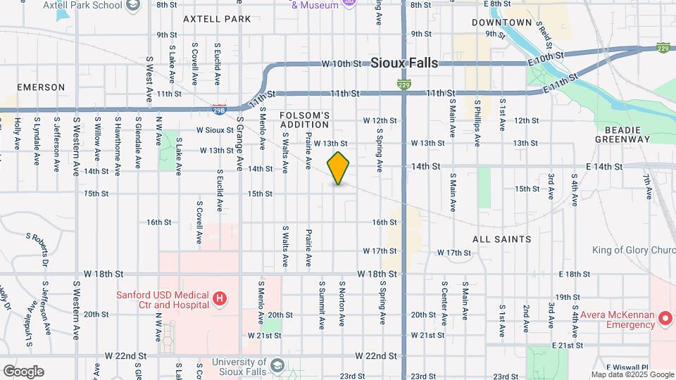 628 W 15th St Map and Location Details