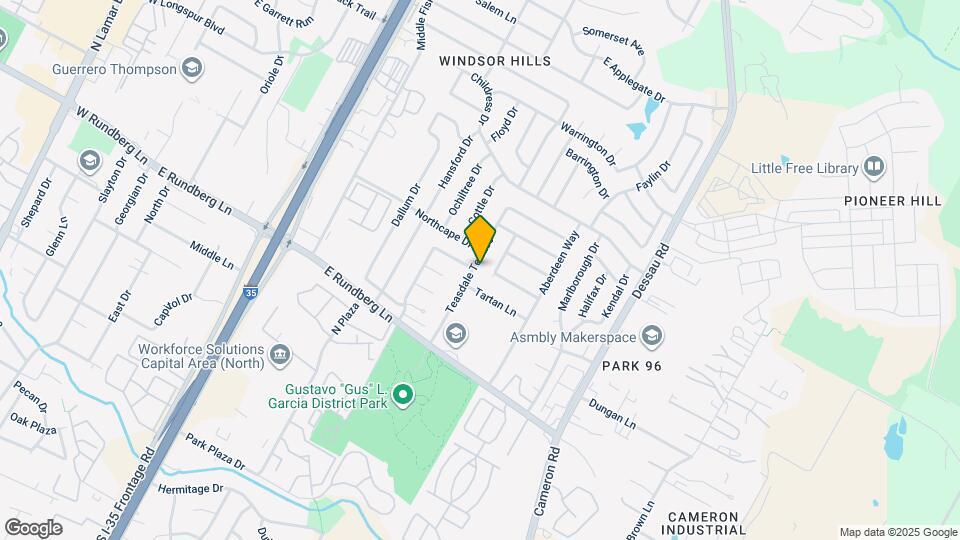 9607 Teasdale Ter, Unit #B Map and Location Details