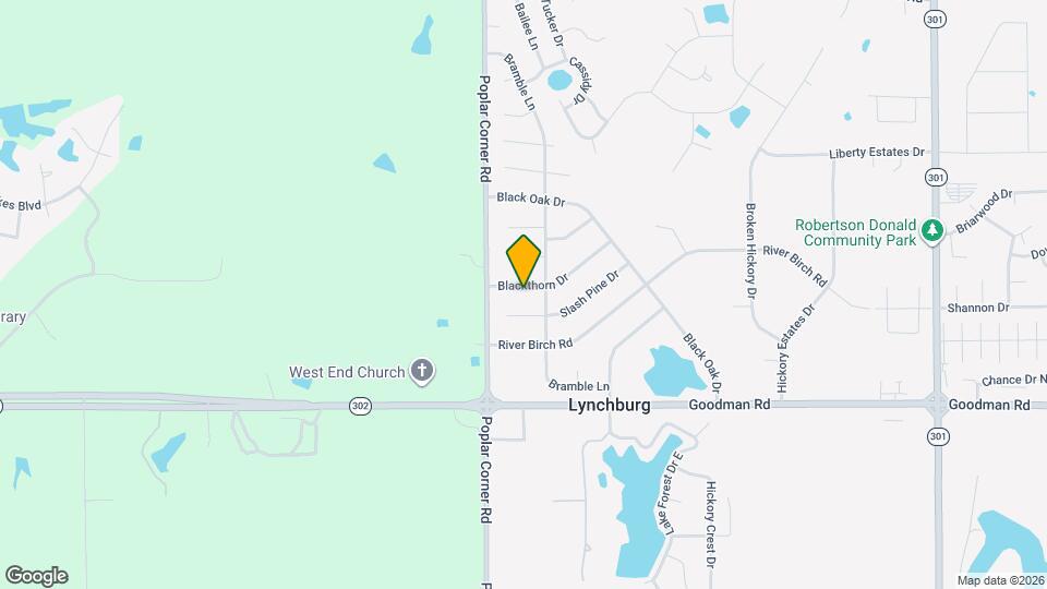 6915 Blackthorn Dr Map and Location Details