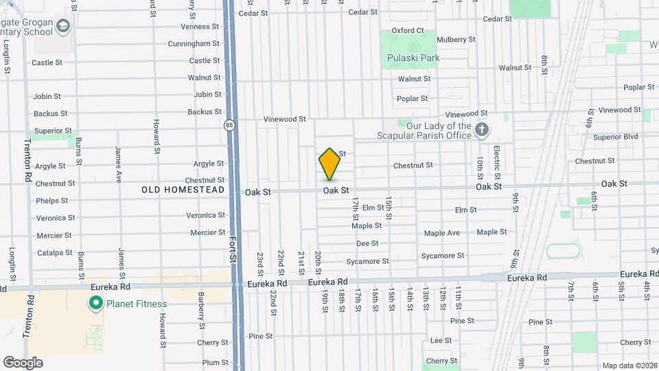 1778 Oak Apartments Mapa y Detalles de la Ubicación