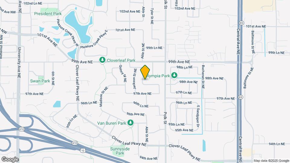 905 97th Ln NE Map and Location Details