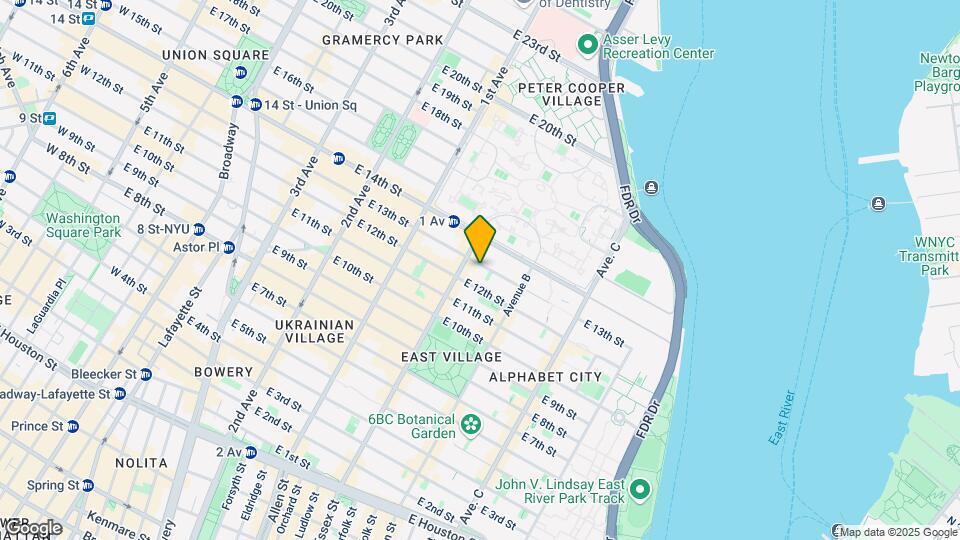 510 East 13th Street Mapa y Detalles de la Ubicación