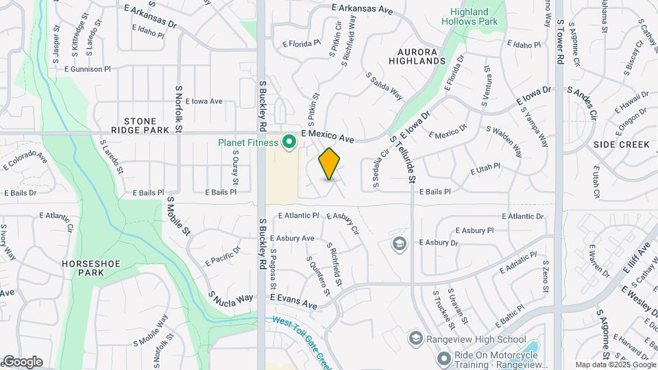 1872 S Pitkin Cir, Unit A Mapa y Detalles de la Ubicación