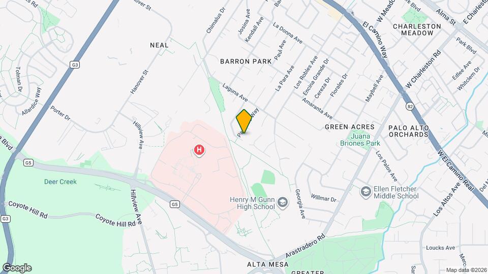 1083 McGregor Way Map and Location Details