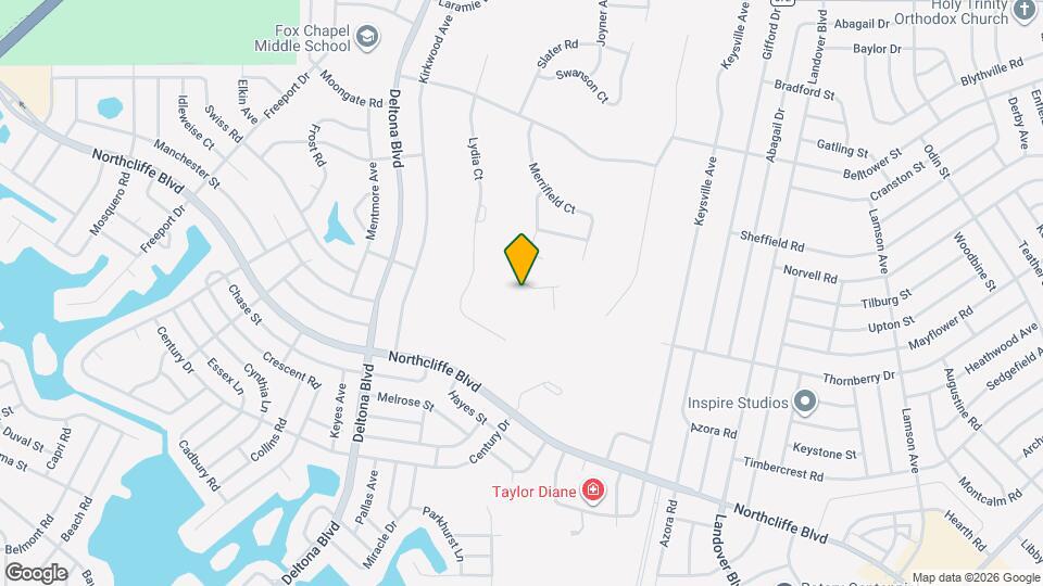 10107 Sunburst Ct Map and Location Details