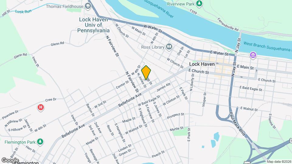 26 N Jones St Map and Location Details