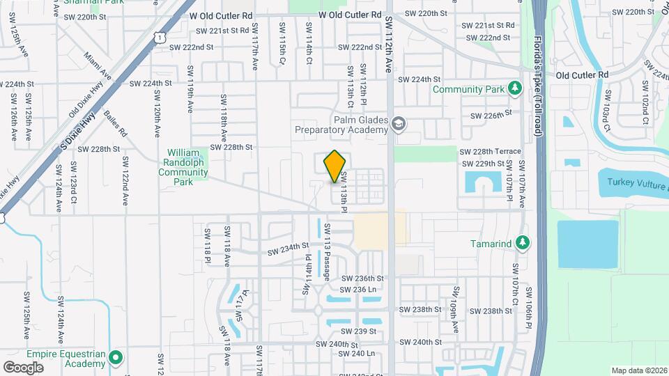 11386 SW 230th Terrace Map and Location Details