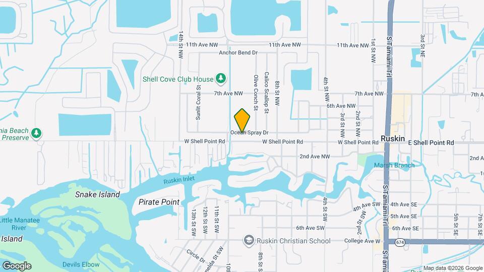 996 Ocean Spray Dr Mapa y Detalles de la Ubicación