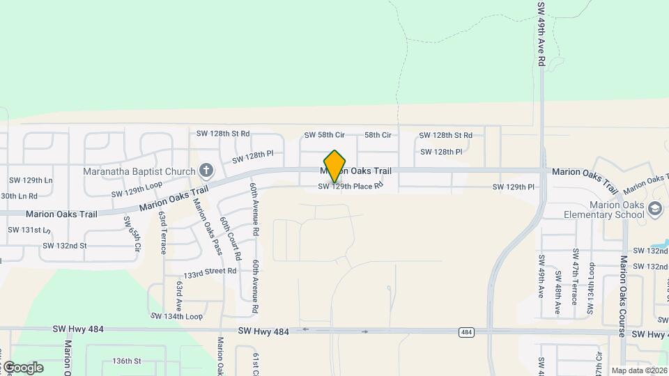 5726 SW 129th Place Rd Map and Location Details