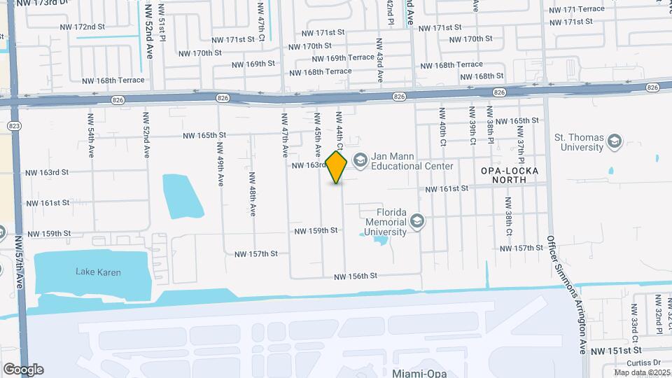 16110 NW 44th Ct Map and Location Details