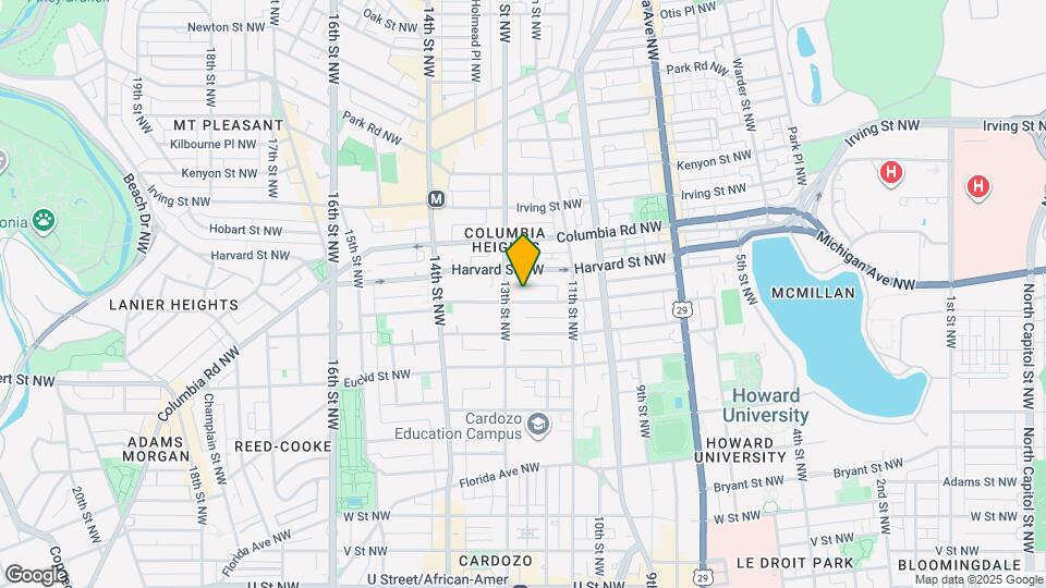 1229 Girard St NW, Unit Lower Mapa y Detalles de la Ubicación