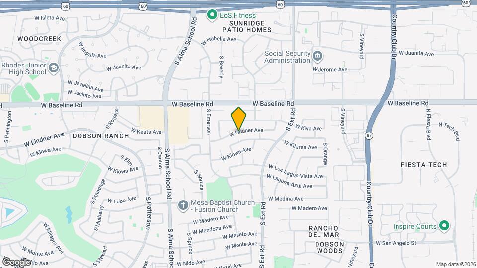 855 W Lindner Ave Map and Location Details