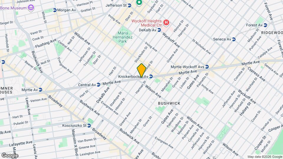 1360 Myrtle Ave Map and Location Details