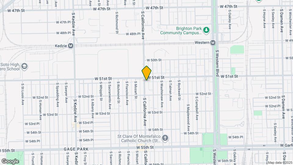 5115 S California Ave Map and Location Details