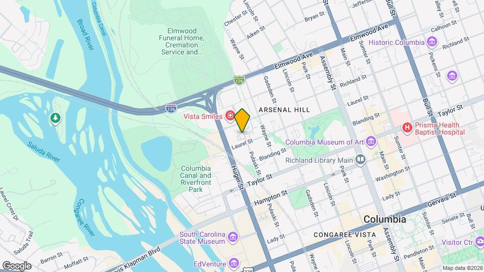 1811 Pulaski St Map and Location Details