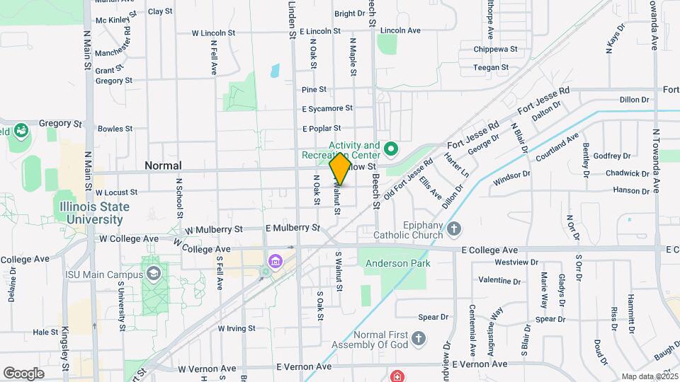 401 E Locust St Map and Location Details