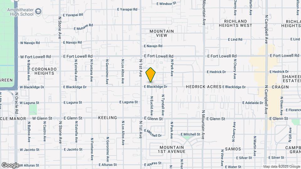 751-755 E Blacklidge Dr Mapa y Detalles de la Ubicación