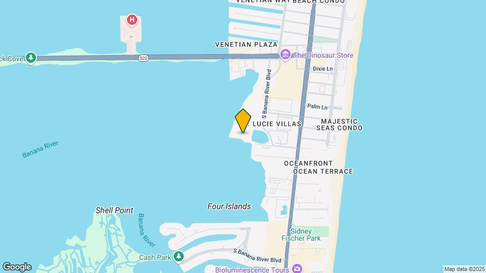 3611 S Banana River Blvd Mapa y Detalles de la Ubicación